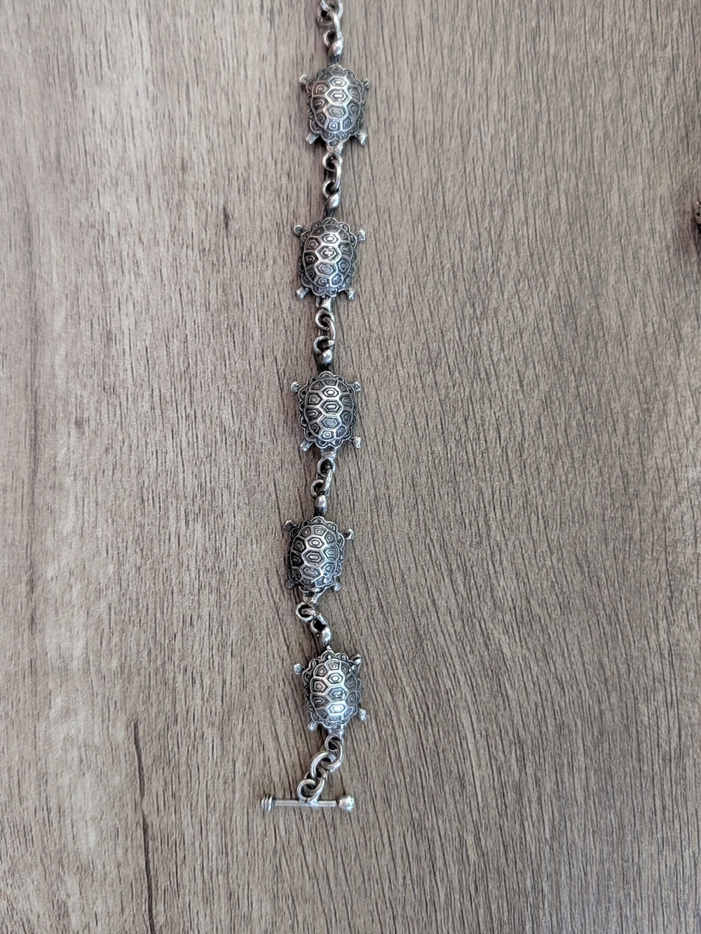 Vintage Turtle Link Bracelet in Silver - Women Jewelry Silver 925
